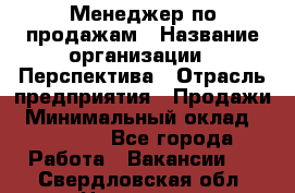 Менеджер по продажам › Название организации ­ Перспектива › Отрасль предприятия ­ Продажи › Минимальный оклад ­ 30 000 - Все города Работа » Вакансии   . Свердловская обл.,Невьянск г.